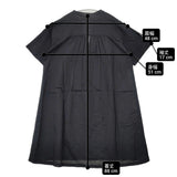 style+confort tricot カットワーク 刺繍 コットン 日本製 サイズ2 ワンピース ブラック レディース スティールエコンフォール【中古】6-0410S△