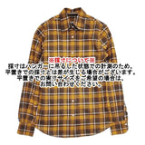 ORIAN チェック コットン イタリア製 長袖シャツ オレンジ グレー レディース オリアン【中古】6-0101M∞