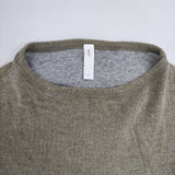 prit 裏ガーゼ チュニック丈 セーター ニット カーキ レディース プリット【中古】5-1020T∞