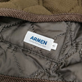 ARMEN リバーシブル キルティング フリース サイズ1 ベスト カーキ グレー レディース アーメン【中古】5-1014T♪
