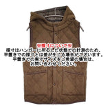 ARMEN リバーシブル キルティング フリース サイズ1 ベスト カーキ グレー レディース アーメン【中古】5-1014T♪