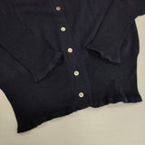 homspun 132-7585 ウール カーディガン ネイビー レディース ホームスパン【中古】5-1020T∞