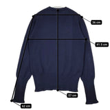 homspun 132-7585 ウール カーディガン ネイビー レディース ホームスパン【中古】5-1020T∞