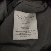 Yohji Yamamoto POUR HOMME ヴィンテージナイロンツイルシングルブルゾン 24AW ブラック メンズ ヨウジヤマモトプールオム【中古】5-0908T♪