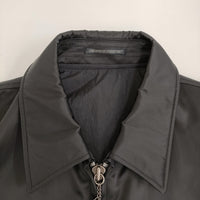 Yohji Yamamoto POUR HOMME ヴィンテージナイロンツイルシングルブルゾン 24AW ブラック メンズ ヨウジヤマモトプールオム【中古】5-0908T♪