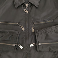 Yohji Yamamoto POUR HOMME ヴィンテージナイロンツイルシングルブルゾン 24AW ブラック メンズ ヨウジヤマモトプールオム【中古】5-0908T♪