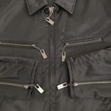 Yohji Yamamoto POUR HOMME ヴィンテージナイロンツイルシングルブルゾン 24AW ブラック メンズ ヨウジヤマモトプールオム【中古】5-0908T♪