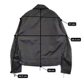 Yohji Yamamoto POUR HOMME ヴィンテージナイロンツイルシングルブルゾン 24AW ブラック メンズ ヨウジヤマモトプールオム【中古】5-0908T♪