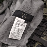 Y's キュプラツイル花柄パンツ フラワープリント サイズ1 イージーワイドサルエルパンツ 24SS ブラック カーキ レディース ワイズ/Yohji【中古】6-0407M♪