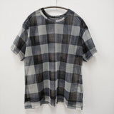 Y's チュール レイヤードカットソー メッシュ サイズ2 YY-T10-673 半袖Ｔシャツ カットソー 24SS グレー ブラック レディース ワイズ/Yohji【中古】6-0324S♪