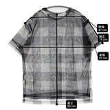 Y's チュール レイヤードカットソー メッシュ サイズ2 YY-T10-673 半袖Ｔシャツ カットソー 24SS グレー ブラック レディース ワイズ/Yohji【中古】6-0324S♪