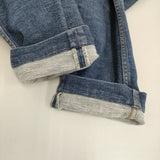 45R/45rpm ざっくりストレッチデニムスリムパンツ インディゴ 定価22000円 ブルー レディース フォーティーファイブアールピーエム【中古】5-1103G♪