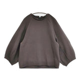PLAIN PEOPLE ストライプJQジャージーラグランスリーブプルオーバー 定価31900円 カットソー Cグレー レディース プレインピープル【中古】5-1103M♪
