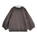 PLAIN PEOPLE ストライプJQジャージーラグランスリーブプルオーバー 定価31900円 カットソー Cグレー レディース プレインピープル【中古】5-1103M♪