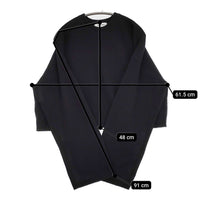 sacra ウーレンコットンプルオーバートップス 定価27500円 サイズ38 カットソー ブラック レディース サクラ【中古】5-1014T♪