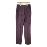 JOHN GALLIANO セミフレア センターシーム スラックス パンツ 初期 90年代 パープル レディース ジョンガリアーノ【中古】5-1020G∞