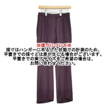 JOHN GALLIANO セミフレア センターシーム スラックス パンツ 初期 90年代 パープル レディース ジョンガリアーノ【中古】5-1020G∞