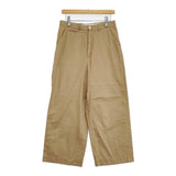 45R/45rpm サテンコーティングチノパンツ 定価28600円 ワイド チノパンツ ベージュ レディース フォーティーファイブアールピーエム【中古】5-1103M♪