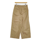 45R/45rpm サテンコーティングチノパンツ 定価28600円 ワイド チノパンツ ベージュ レディース フォーティーファイブアールピーエム【中古】5-1103M♪