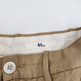 45R/45rpm サテンコーティングチノパンツ 定価28600円 ワイド チノパンツ ベージュ レディース フォーティーファイブアールピーエム【中古】5-1103M♪