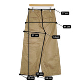 45R/45rpm サテンコーティングチノパンツ 定価28600円 ワイド チノパンツ ベージュ レディース フォーティーファイブアールピーエム【中古】5-1103M♪