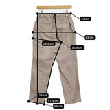 45R/45rpm コットンツイードの908イージースラックス 定価36300円 パンツ ベージュ レディース フォーティーファイブアールピーエム【中古】5-1103M♪