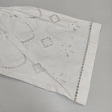MACPHEE リネンコットンエンブロイダリー クロップドブラウス 定価31900円 刺繍 ブラウス シャツ 22SS ホワイト レディース マカフィー【中古】6-0323M∞