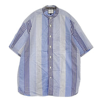 J.PRESS YORK STREET マルチストライプバンドカラーシャツ サイズM ユニセックス 定価11000円 ライトブルー ジェイプレス【中古】5-0908S♪