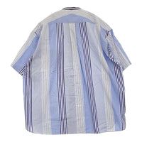 J.PRESS YORK STREET マルチストライプバンドカラーシャツ サイズM ユニセックス 定価11000円 ライトブルー ジェイプレス【中古】5-0908S♪