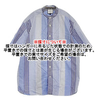 J.PRESS YORK STREET マルチストライプバンドカラーシャツ サイズM ユニセックス 定価11000円 ライトブルー ジェイプレス【中古】5-0908S♪