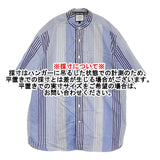 J.PRESS YORK STREET マルチストライプバンドカラーシャツ サイズM ユニセックス 定価11000円 ライトブルー ジェイプレス【中古】5-0908S♪