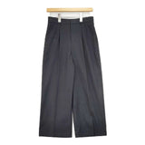 MACKINTOSH PHILOSOPHY H5R20-180-29 テーパード スラックス 40 ワイド パンツ ネイビー レディース マッキントッシュフィロソフィー【中古】6-0307M∞