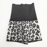 s'yte Yohji Yamamoto レオパード柄 サイズ3 マフラー ネックウォーマー ブラック レディース サイトヨウジヤマモト【中古】5-1027T◎