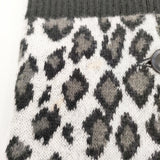 s'yte Yohji Yamamoto レオパード柄 サイズ3 マフラー ネックウォーマー ブラック レディース サイトヨウジヤマモト【中古】5-1027T◎