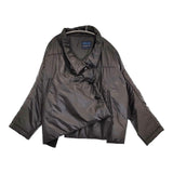 REGULATION Yohji Yamamoto 変形 FI-J54-900 サイズ2 中綿 ジャケット ブラック レディース レギュレーションヨウジヤマモト【中古】5-1018T♪