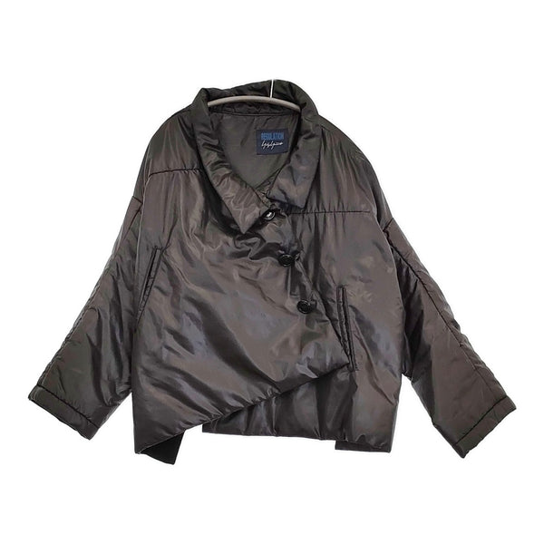 REGULATION Yohji Yamamoto 変形 FI-J54-900 サイズ2 中綿 ジャケット ブラック レディース レギュレーションヨウジヤマモト【中古】5-1018T♪