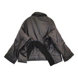 REGULATION Yohji Yamamoto 変形 FI-J54-900 サイズ2 中綿 ジャケット ブラック レディース レギュレーションヨウジヤマモト【中古】5-1018T♪