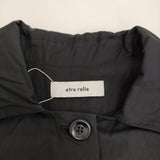 etre relie 新品 TCツイルシワ加工コート サイズ38 定価28600円 151105 コート ブラック レディース エトレリー【中古】5-1103M♪