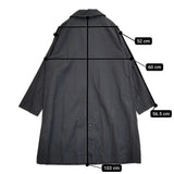 etre relie 新品 TCツイルシワ加工コート サイズ38 定価28600円 151105 コート ブラック レディース エトレリー【中古】5-1103M♪