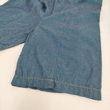 tricot COMME des GARCONS ペンギンパンツ ラメ入り TA-P001 サイズM サルエルパンツ AD2017 ブルー レディース トリココムデギャルソン【中古】5-1103M♪