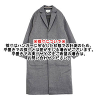 HYKE ウールメルトンショップコート 202-17267 サイズ2 チェスターコート グレー レディース ハイク【中古】5-1014T♪