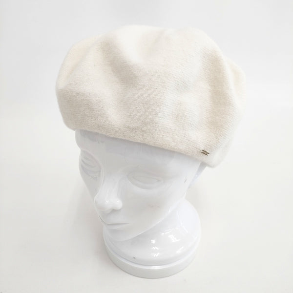 CA4LA ウールベレー 日本製 ベレー帽 アイボリー レディース カシラ【中古】5-1027T◎