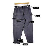 SILKKI シルッキ シルッキパンツ シルッキデニム サイズM 定価28600円 コットンシルク イージー パンツ ネイビー レディース【中古】5-1103G♪