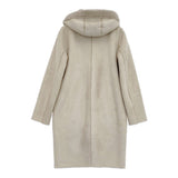 marble sud フェイクムートン マウンテンリバーシブルコート 067F042165 ボア コート グレージュ レディース マーブルシュッド【中古】5-1115A♪