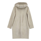 marble sud フェイクムートン マウンテンリバーシブルコート 067F042165 ボア コート グレージュ レディース マーブルシュッド【中古】5-1115A♪