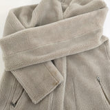 marble sud フェイクムートン マウンテンリバーシブルコート 067F042165 ボア コート グレージュ レディース マーブルシュッド【中古】5-1115A♪