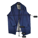 marble sud 066F006160 インディゴ ストレッチ ジャケット 羽織 コート ブルー レディース マーブルシュッド【中古】5-1018T♪