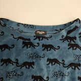 marble sud 豹 ヒョウプリント カットソー ブルー レディース マーブルシュッド【中古】5-1020T∞