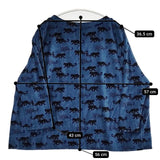 marble sud 豹 ヒョウプリント カットソー ブルー レディース マーブルシュッド【中古】5-1020T∞