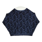 marble sud キツネ 森 トロイメライ ベロアジャガードプルオーバー カットソー ネイビー レディース マーブルシュッド【中古】5-1020T∞